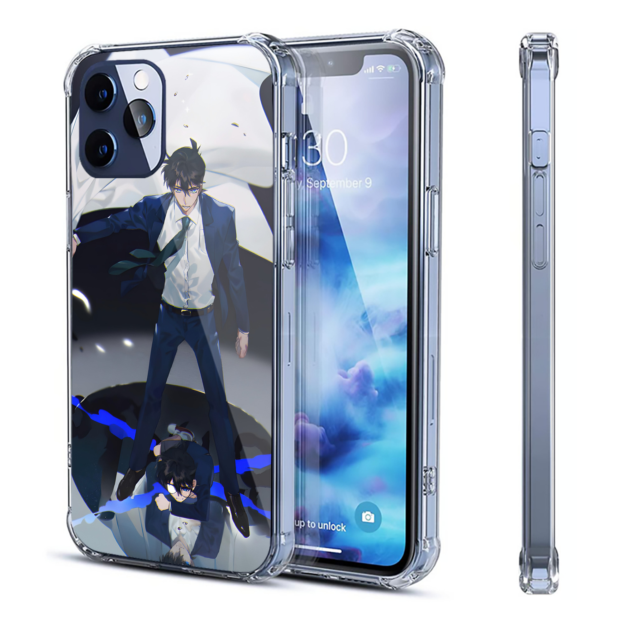 （画像用） 名探偵コナン Detective Conan 【iPhone 12シリーズ対応】透明スマホケース（クリアソフトケース）